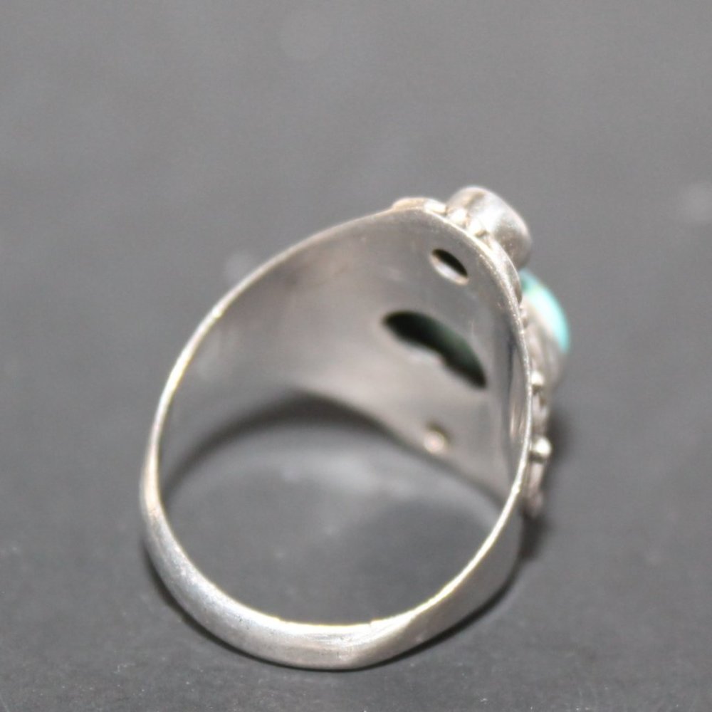 Turquoise Blue Topaz 925 Made in India Ring - Picture 6 of 11